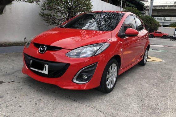 Red Mazda 2 2010 for sale in Quezon