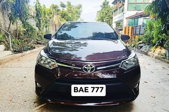 2018 Toyota Vios 1.3 E Automatic blackish red in good condition