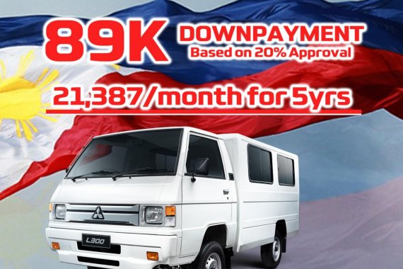 2021 Mitsubishi L300 Dual AC 89k Downpayment