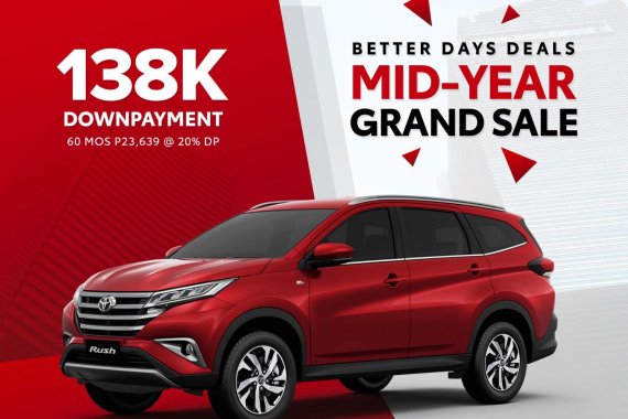 🎈🎈MID-YEAR GRAND SALE🎈🎈 Toyota Rush G AT