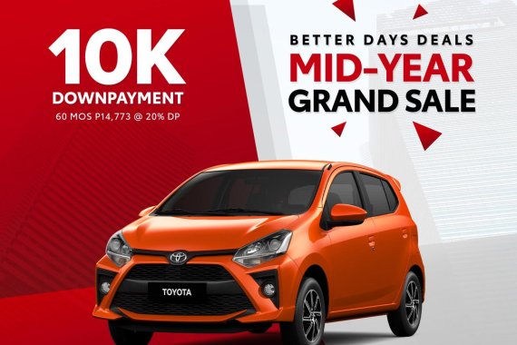 🎈🎈MID-YEAR GRAND SALE🎈🎈 Toyota Wigo 1.0 G AT