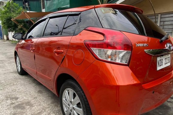 Sell Orange 2016 Toyota Yaris Hatchback at Automatic in  at 24600 in Malabon