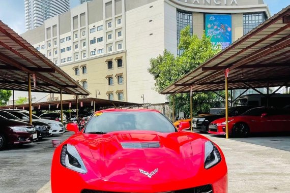 Orange Chevrolet Corvette 2021