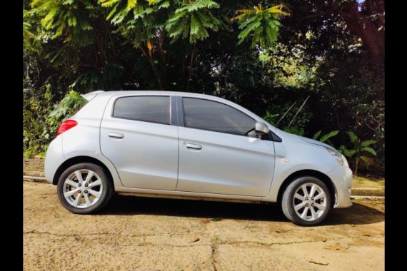 Brightsilver Mitsubishi Mirage 2013 for sale in Pasig