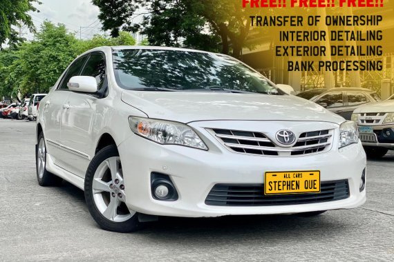 Pre-owned 2013 Toyota Corolla Altis 1.6 V A/T Gas for sale