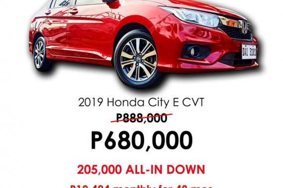 2019 HONDA CITY E