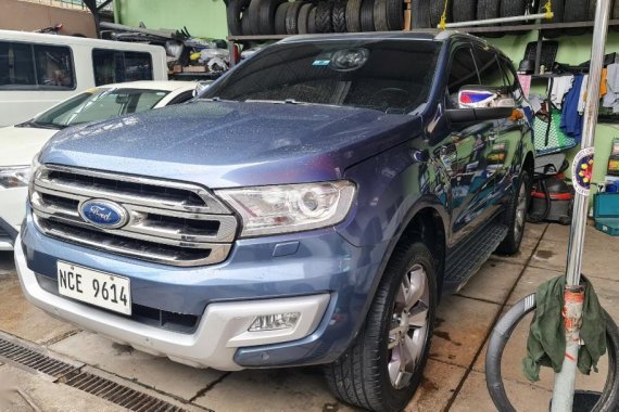Blue Ford Everest 2016 for sale in Quezon