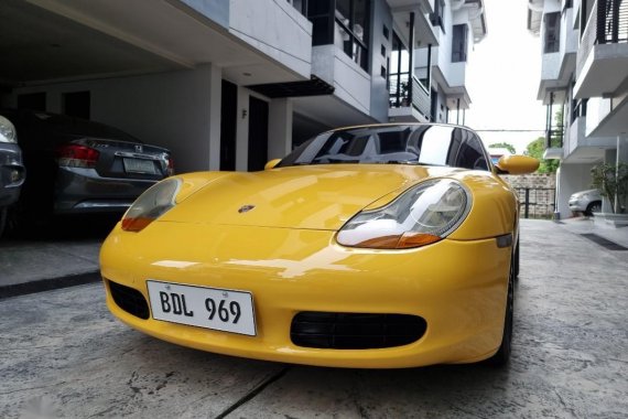 Yellow Porsche Boxster 1998 for sale in Quezon