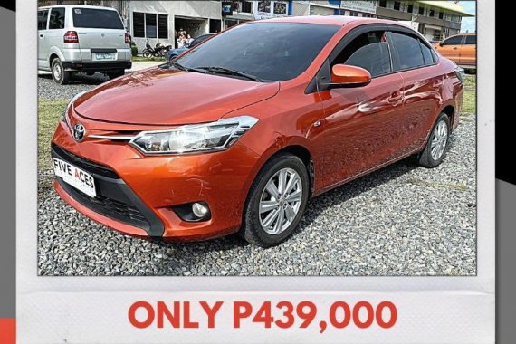 Selling Orange Toyota Vios 2016 in Mandaue