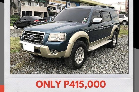 Blue Ford Everest 2008 for sale in Mandaue