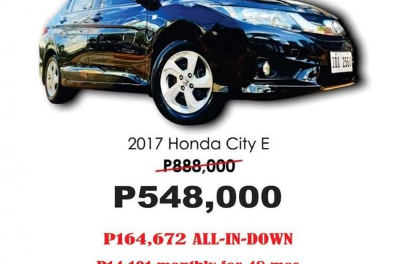 2017 HONDA CITY E CVT