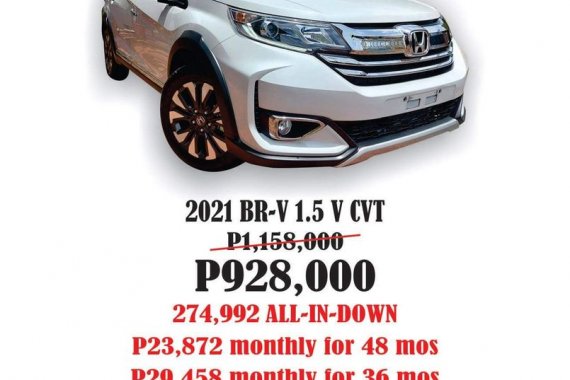 2021 BRV 1.5 CVT (BRANDNEW)