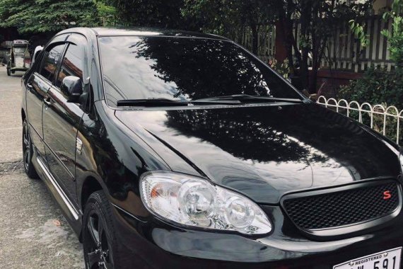 Black Toyota Corolla Altis 2002 for sale in Quezon