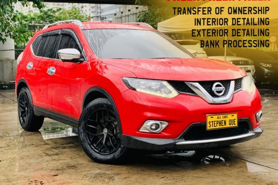 RUSH sale! Red 2015 Nissan X-Trail 4x4 A/T Gas SUV / Crossover cheap price