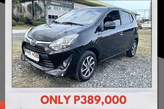 Black Toyota Wigo 2017 for sale in Mandaue