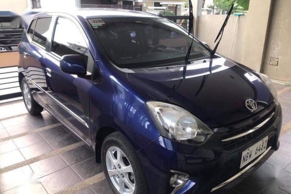 Blue Toyota Wigo 2016 for sale in Samal