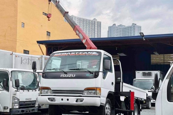 ISUZU ELF BOOM TRUCK UNIC 2.5T 4-SECTION CRANE 4HF1 IN-LINE NO COMPUTER BOX MOLYE HARAP LIKOD