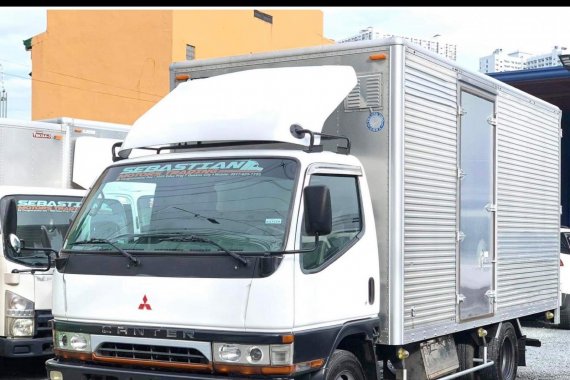 2021 FUSO CANTER ALUMINUM CLOSED VAN 14.5FT WITH SIDE DOOR 4M51 IN-LINE NO COMPUTER BOX 6 STUD