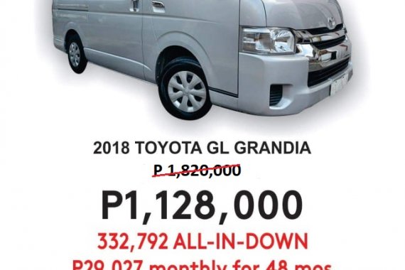 2018 TOYOTA HIACE GL GRANDIA