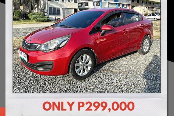 Red Kia Rio 2013 for sale in Mandaue