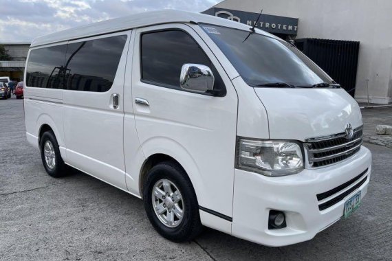 Pearl White Toyota Hiace Super Grandia 2011 for sale in Pasig