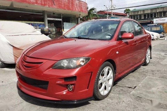 Red Mazda 3 2008 for sale in Quezon City