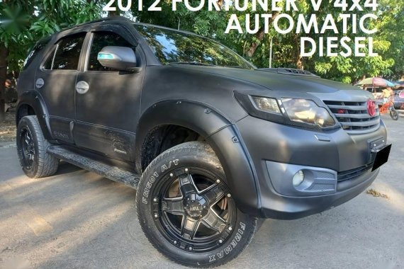 Grayblack Toyota Fortuner 2012 for sale in Cebu