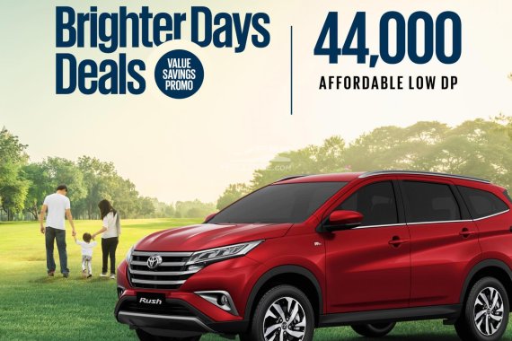 VALUE SAVINGS PROMO! ALL NEW TOYOTA RUSH!