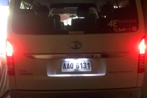 White Toyota Hiace Super Grandia 2014 for sale in Santa Rosa