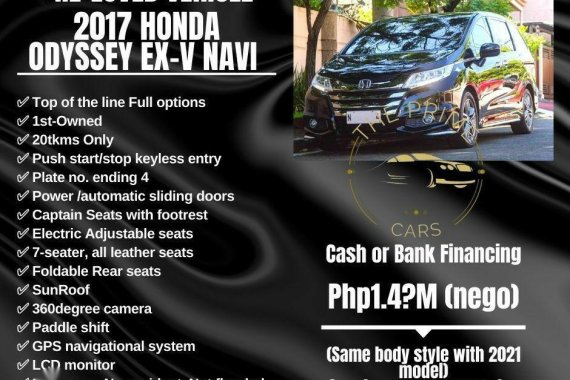 Black Honda Odyssey 2017 for sale in Quezon