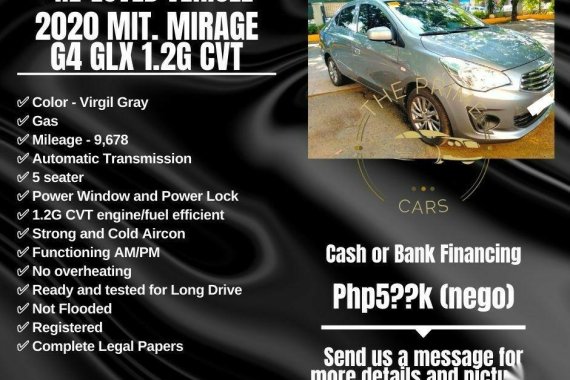 Selling Silver Mitsubishi Mirage G4 2020 in Quezon