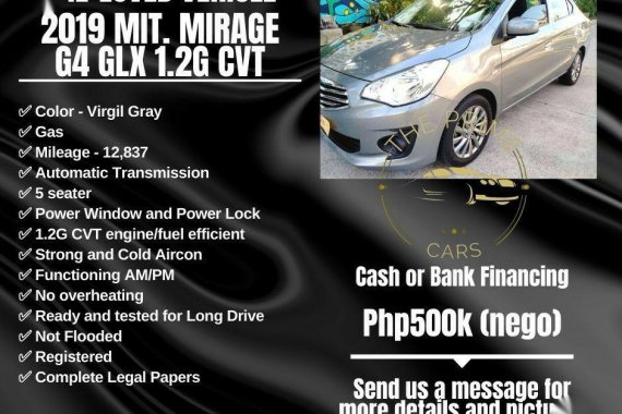 Selling Silver Mitsubishi Mirage G4 2019 in Quezon