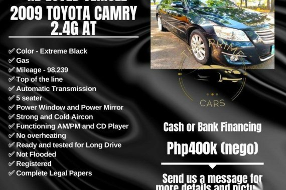 Black Toyota Camry 2009 for sale in Quezon