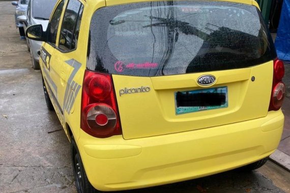 Yellow Kia Picanto 2008 for sale in Marikina