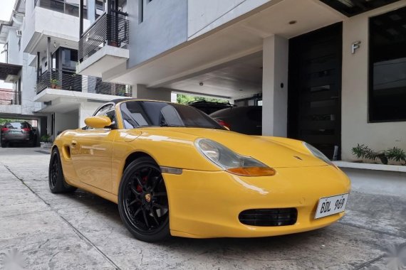 Yellow Porsche Boxster 1998 for sale in Quezon