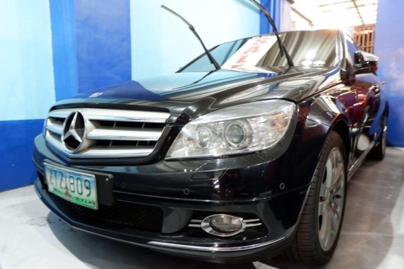 Black Mercedes-Benz C200 Kompressor 2009 for sale in Imus