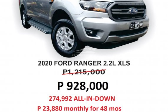 2020 FORD RANGER 2.2L XLS 