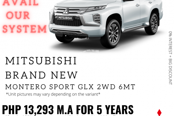 BRANDNEW MITSUBISHI MONTERO P13,293 per month ONLY!!!