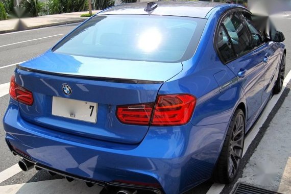 Blue BMW 320D 2014 for sale in Pasig