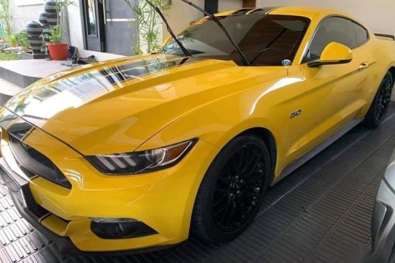 Yellow Ford Mustang 2016 for sale in Automatic