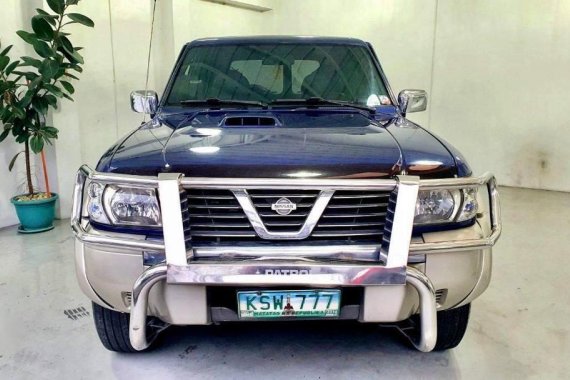 Blue Nissan Patrol 2003 for sale in Quezon City