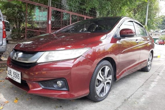 Red Honda City 2015 for sale in Quezon City