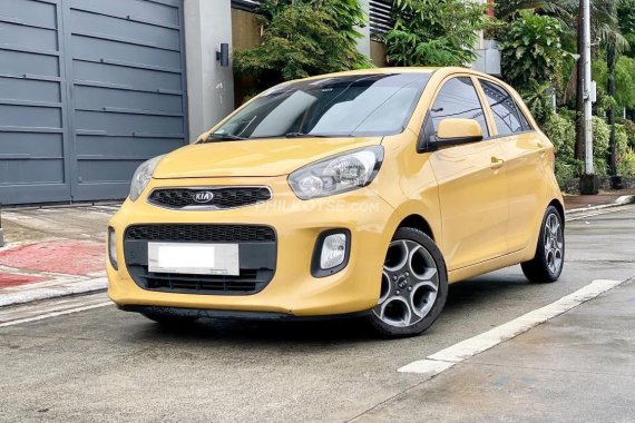 Selling used Yellow 2016 Kia Picanto 1.2 EX A/T Gas Hatchback by trusted seller
