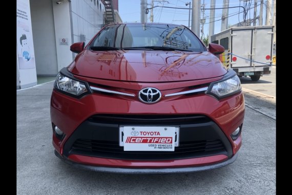 Red Toyota Vios 2017 Sedan for sale 