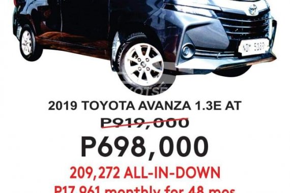 2019 TOYOTA AVANZA 1.3 E A/T