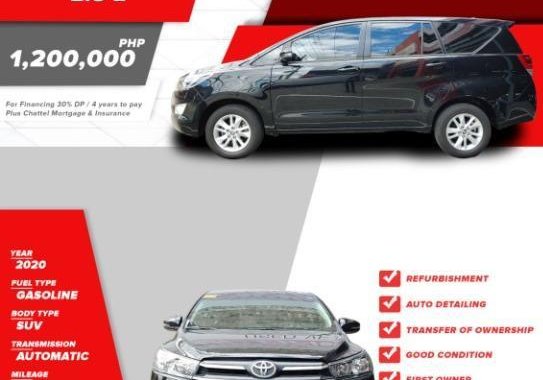 Selling Black Toyota Innova 2020 in Quezon
