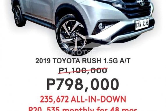 2019 TOYOTA RUSH 1.5 G A/T