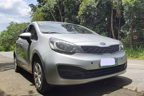 Silver Kia Rio 2012 for sale in Quezon City