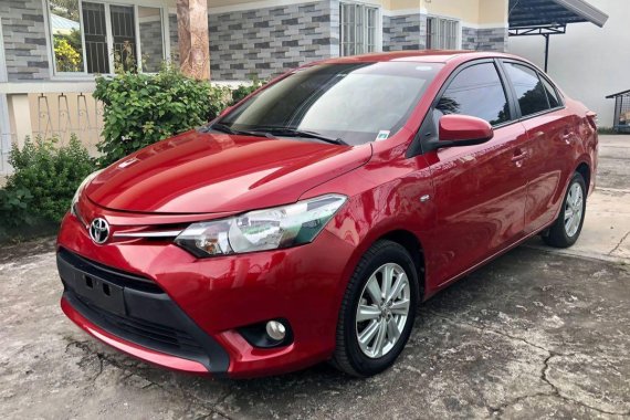 Red Toyota Vios 2016 for sale in Valenzuela