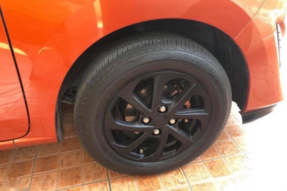 Orange Toyota Wigo 2017 for sale in San Mateo
